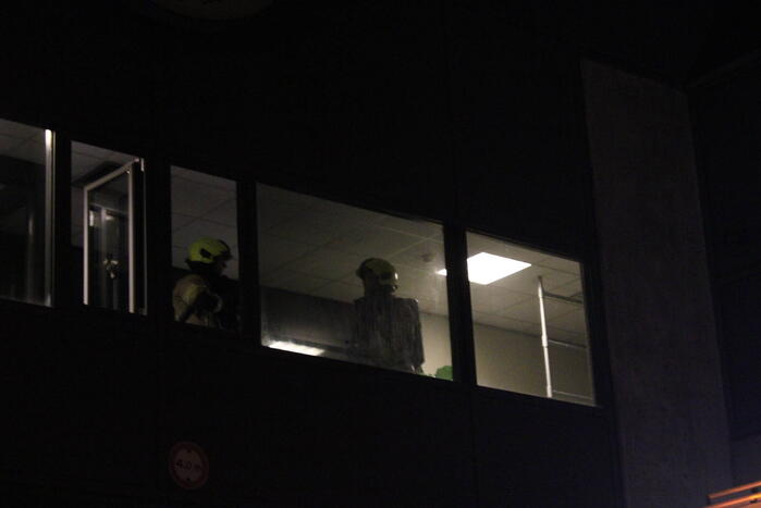 Brand in controle ruimte van sluizen