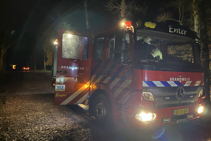 Onderzoek naar brandstichting in bos