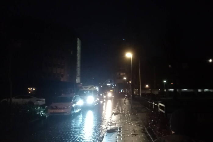 Mogelijke inbreker raakt gewond