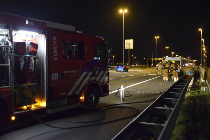 Rookontwikkeling in bestelbus met 130 kilo vuurwerk