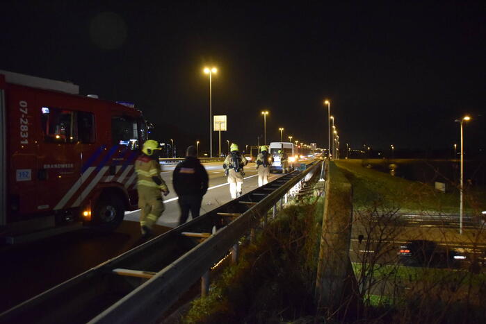 Rookontwikkeling in bestelbus met 130 kilo vuurwerk