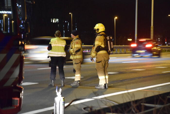 Rookontwikkeling in bestelbus met 130 kilo vuurwerk