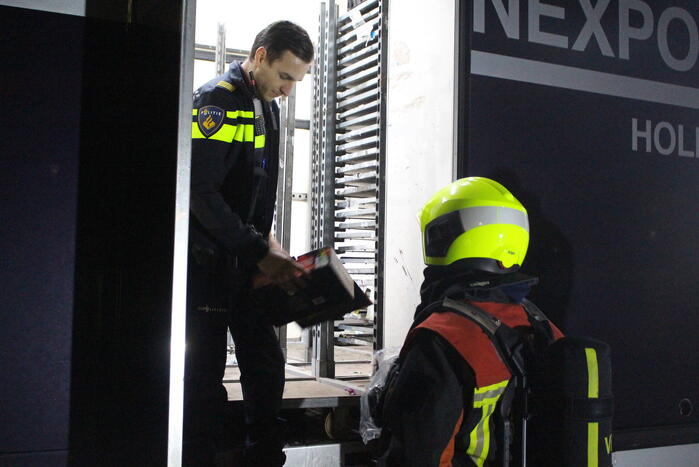 Brand in vrachtwagen snel onder controle