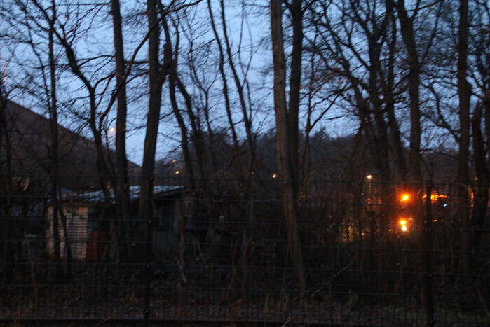 Brand op volkstuinencomplex moeilijk te bereiken