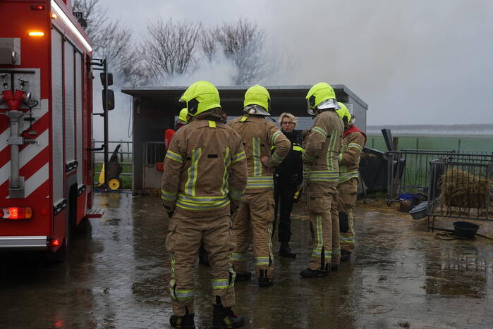 Flinke brand in boerderij blijkt buitenbrand