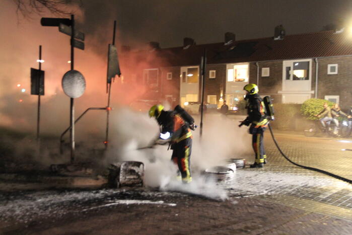 Brandweer voor 2de keer naar tulpstraat