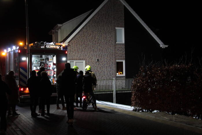 Brand in schuur met vuurwerk