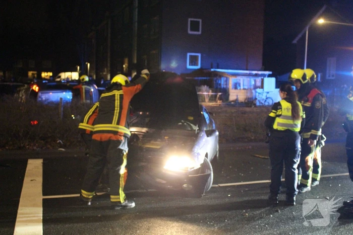 Flinke verkeerschaos na aanrijding