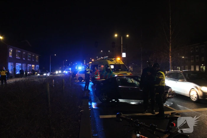 Flinke verkeerschaos na aanrijding