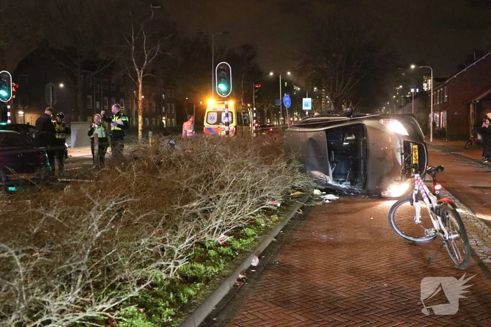 Flinke verkeerschaos na aanrijding