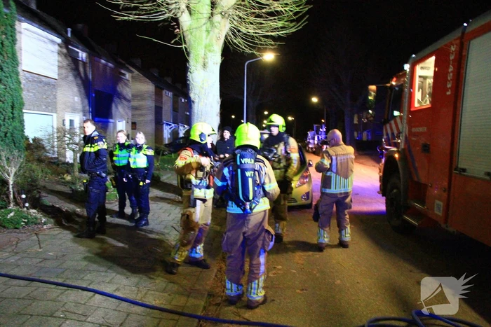 Veel schade na brand in garage