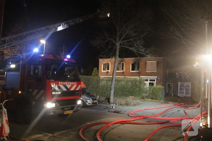Forse brand in woning