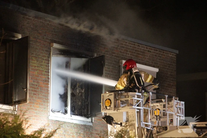 Forse brand in woning