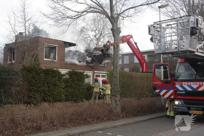 Forse brand in woning