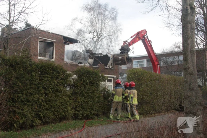 Forse brand in woning