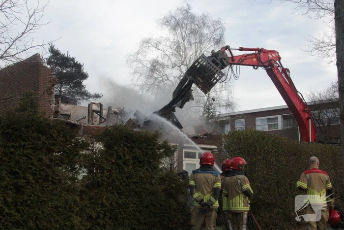 Forse brand in woning