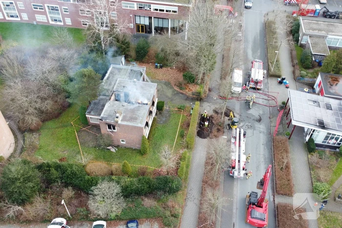 Forse brand in woning