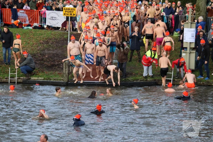 Grote drukte bij nieuwjaarsduik