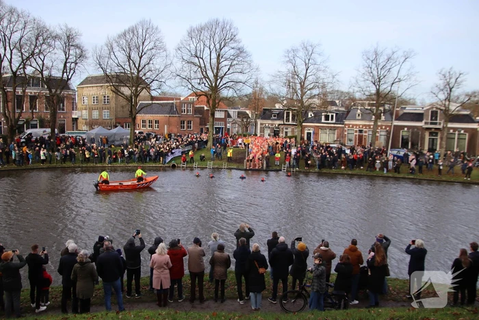 Grote drukte bij nieuwjaarsduik