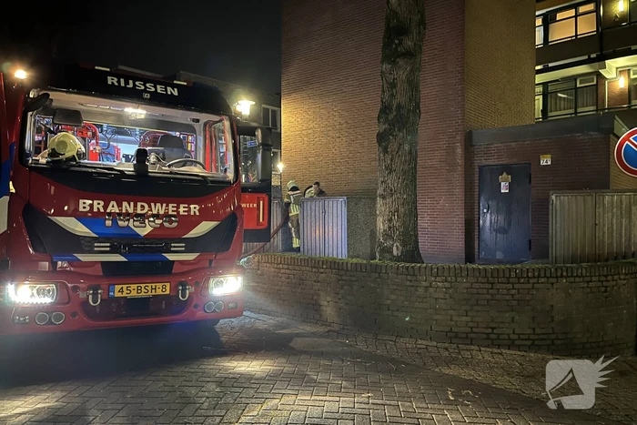 Brand in container snel geblust