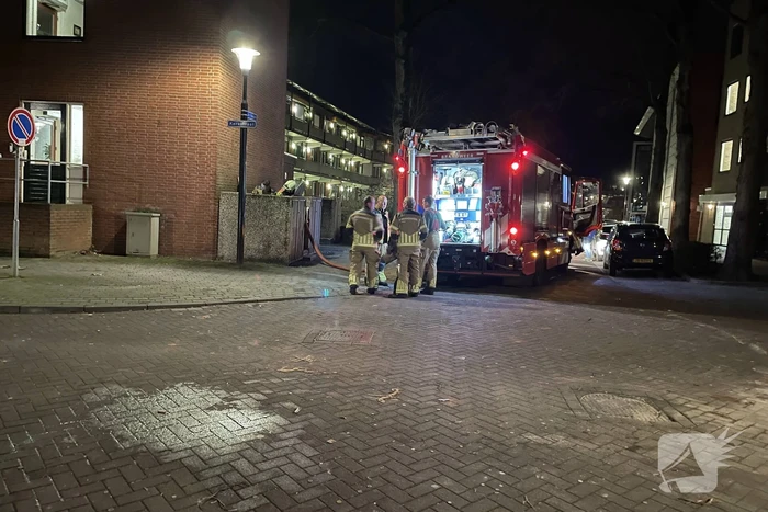Brand in container snel geblust
