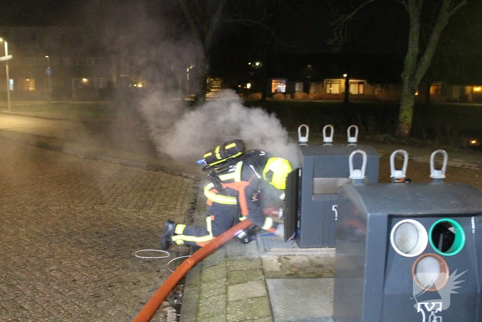 Rookontwikkeling bij brand in container