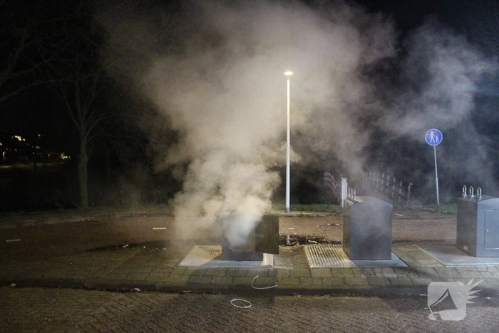 Rookontwikkeling bij brand in container