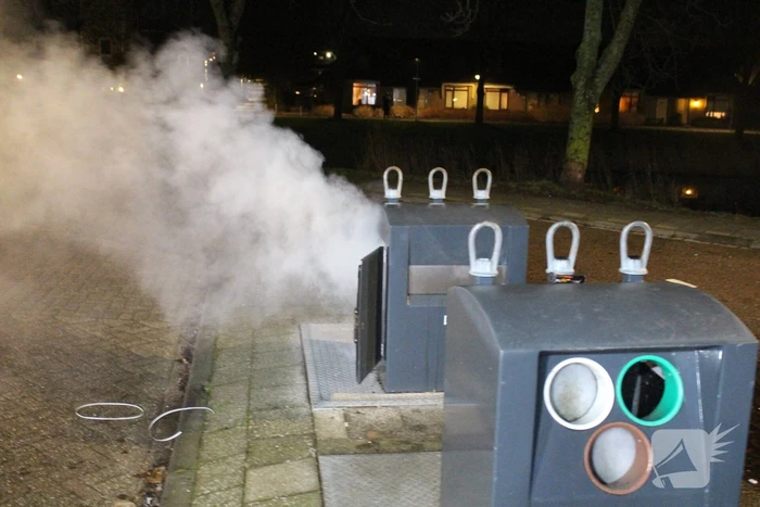 Rookontwikkeling bij brand in container