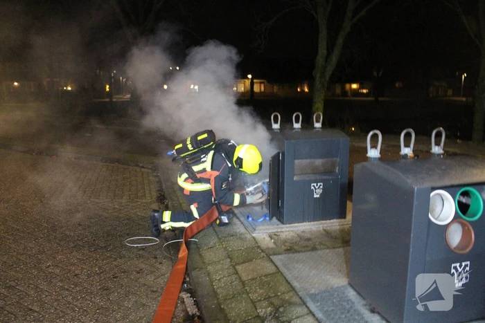 Rookontwikkeling bij brand in container