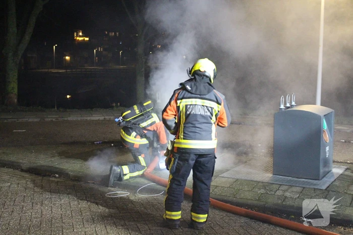 Rookontwikkeling bij brand in container
