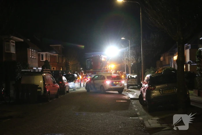 Brand in schoorsteen van woning