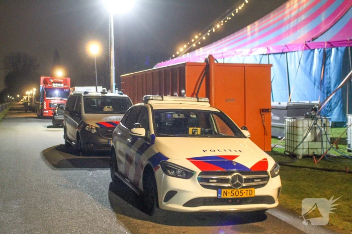 Circus artiest van hoogte gevallen