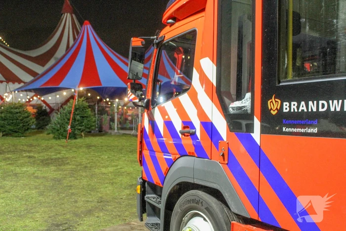 Circus artiest van hoogte gevallen