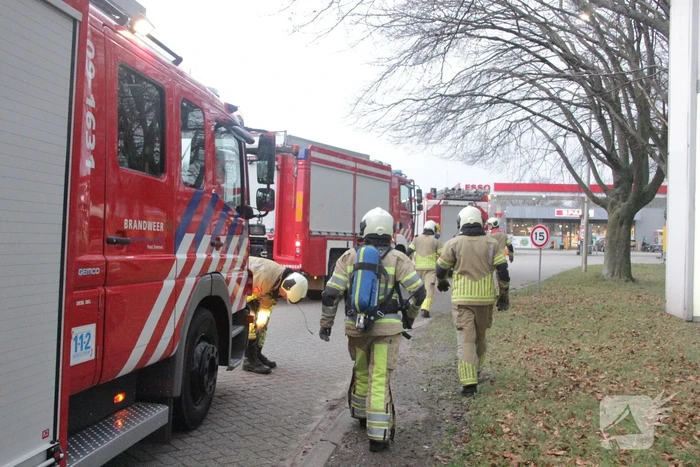 Gaslucht in shop van tankstation