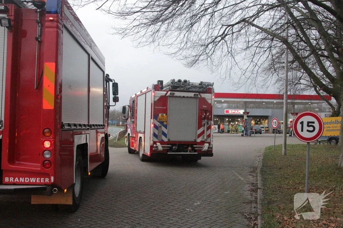 Gaslucht in shop van tankstation