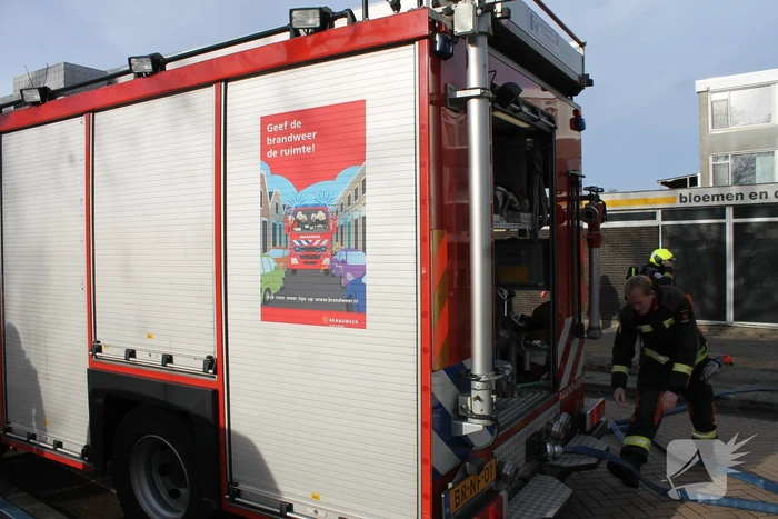 Cabine van vuilniswagen volledig uitgebrand