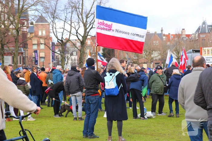 Demonstratie op Museumplein tegen regeringsbeleid