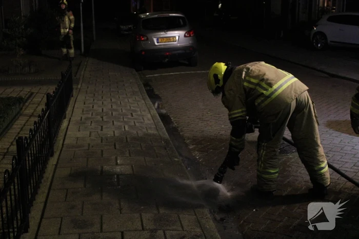 Vonkenregen bij schoorsteenbrand