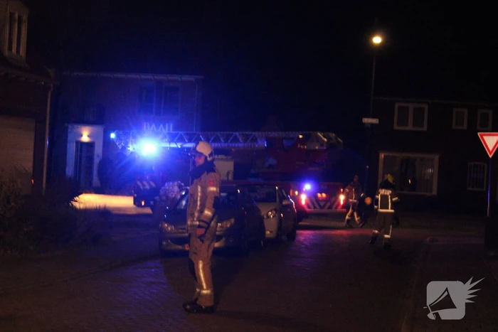 Vonkenregen bij schoorsteenbrand