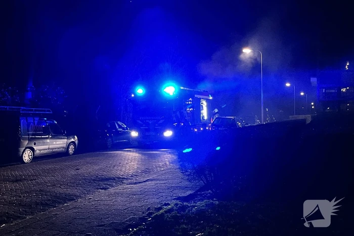 Aanhanger gaat in vlammen op
