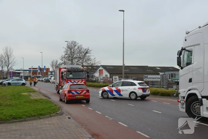 Weg afgesloten vanwege gaslekkage