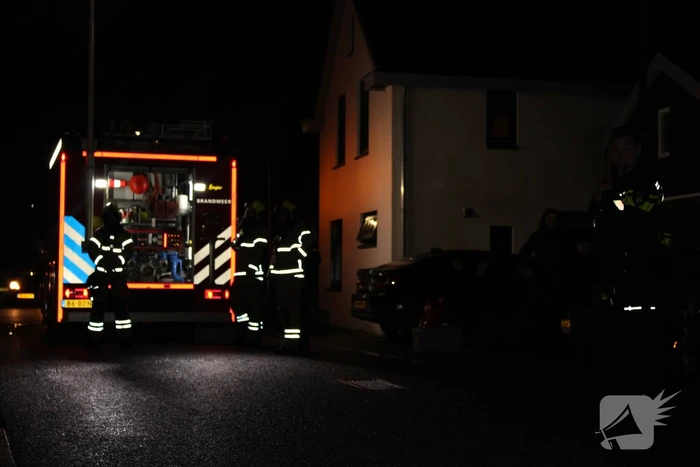Schoorsteen geveegd in woning