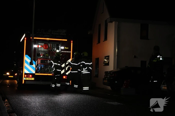 Schoorsteen geveegd in woning