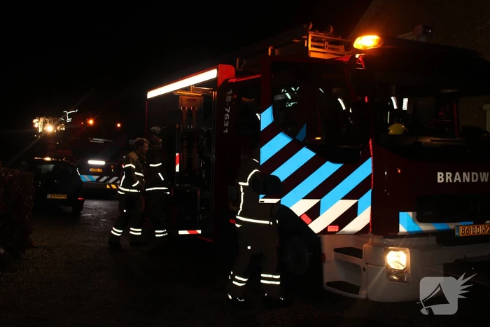 Schoorsteen geveegd in woning