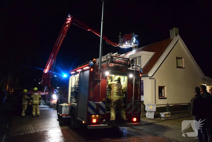 Schoorsteenbrand snel onder controle
