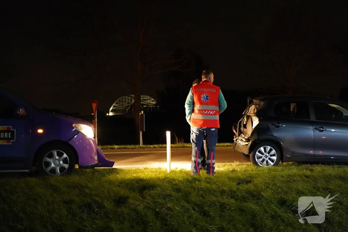 Veel schade bij kop-staart aanrijding