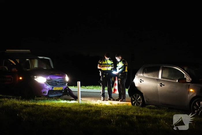 Veel schade bij kop-staart aanrijding