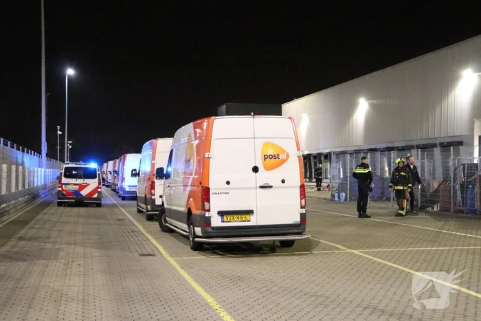 Brand bij distributiecentrum post-nl