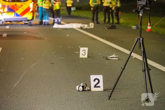 Persoon overleden bij aanrijding op snelweg