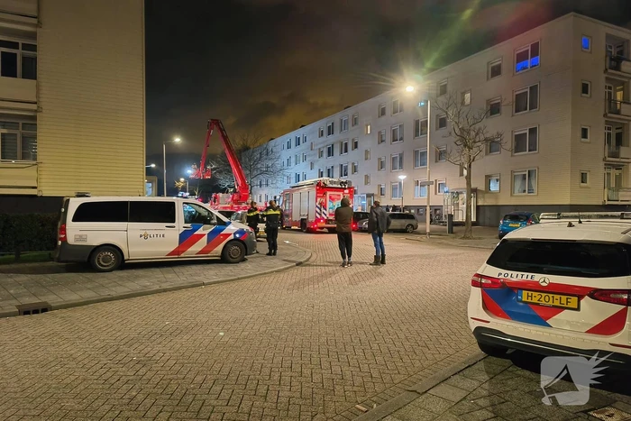 Brand op vierde verdieping van flatgebouw
